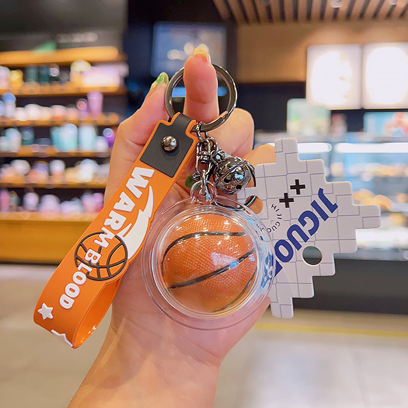 Wholesale Street Basketball Pendant Car Bag Soft Rubber Keychains